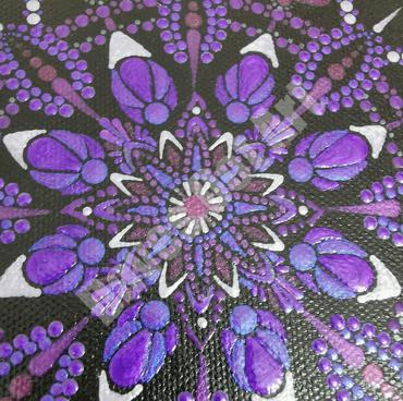 Dot Mandala Canvas - Amethyst