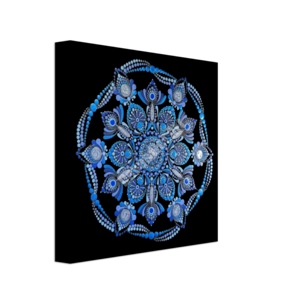 Dot Mandala - Sapphire - Canvas